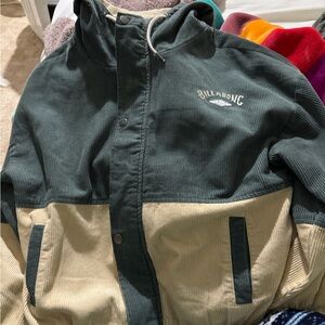 Billabong women’s Dark Green and Beige jacket